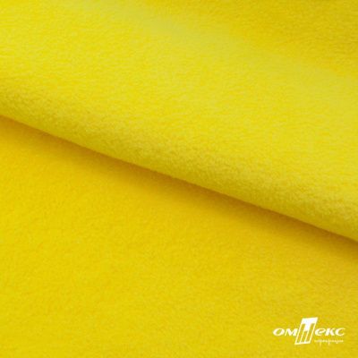 Флис DTY 14-0760, 240 г/м2, шир. 150 см, цвет яркий желтый - купить в Муроме. Цена 640.46 руб.