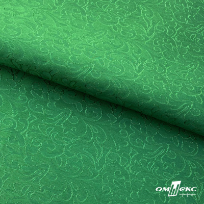 Ткань жаккард королевский, 100% полиэстр 180 г/м 2, шир.150 см, цв-зеленый - купить в Муроме. Цена 293.39 руб.