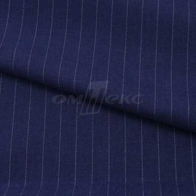 Костюмная ткань "Жаклин", 188 гр/м2, шир. 150 см, цвет тёмно-синий - купить в Муроме. Цена 426.49 руб.