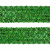 Тесьма с пайетками D4, шир. 35 мм/уп. 25+/-1 м, цвет зелёный - купить в Муроме. Цена: 1 308.30 руб.