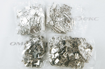 Крючки брючные 4 шипа "Стром" 144 шт. никель - купить в Муроме. Цена: 383.97 руб.