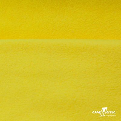 Флис DTY 14-0760, 240 г/м2, шир. 150 см, цвет яркий желтый - купить в Муроме. Цена 640.46 руб.