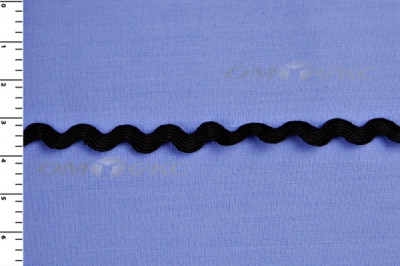 Тесьма плетеная "Вьюнчик"/черный - купить в Муроме. Цена: 48.11 руб.