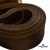 Регилиновая лента, шир.100мм, (уп.25 ярд), цв.- коричневый - купить в Муроме. Цена: 694.13 руб.