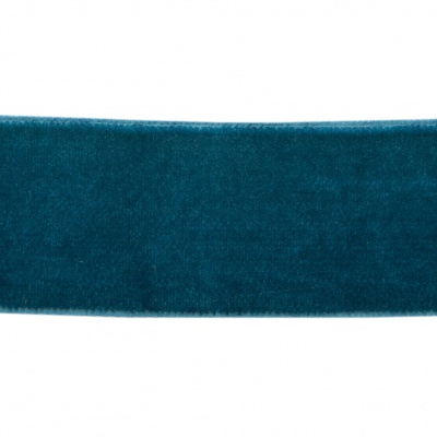 Лента бархатная нейлон, шир.25 мм, (упак. 45,7м), цв.65-изумруд - купить в Муроме. Цена: 981.09 руб.