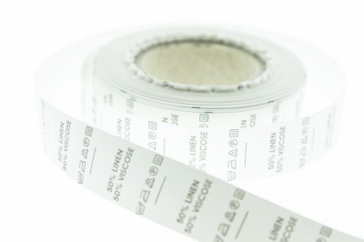 Состав и уход за тк. Linen 50%  Viscose 50%  1000шт - купить в Муроме. Цена: 476.84 руб.