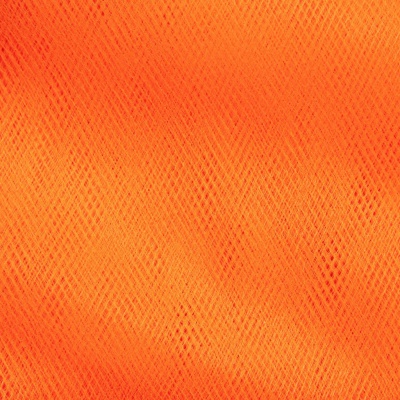 Фатин матовый 16-127, 12 гр/м2, шир.300см, цвет оранжевый - купить в Муроме. Цена 96.31 руб.