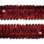 Тесьма с пайетками 3, шир. 30 мм/уп. 25+/-1 м, цвет красный - купить в Муроме. Цена: 1 087.39 руб.