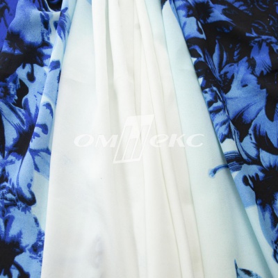 Плательная ткань "Фламенко" 19.1, 80 гр/м2, шир.150 см, принт растительный - купить в Муроме. Цена 241.49 руб.
