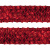 Тесьма с пайетками 3, шир. 35 мм/уп. 25+/-1 м, цвет красный - купить в Муроме. Цена: 1 308.30 руб.