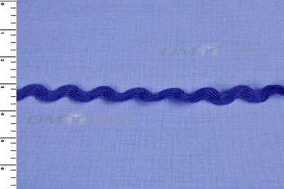 Тесьма плетеная "Вьюнчик"/синий - купить в Муроме. Цена: 40.72 руб.