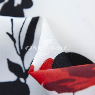 Плательная ткань "Фламенко" 22.1, 80 гр/м2, шир.150 см, принт растительный - купить в Муроме. Цена 239.03 руб.
