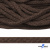 Шнур плетеный d-6 мм, 70% хлопок 30% полиэстер, уп.90+/-1 м, цв.1073-т.коричневый - купить в Муроме. Цена: 594 руб.