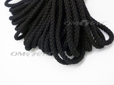 Шнур В-035 4 мм круп.плетение 100 м черный - купить в Муроме. Цена: 156.40 руб.
