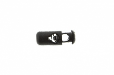 8108 Фиксатор пластиковый "Бочонок", 20х8 мм, цвет чёрный - купить в Муроме. Цена: 1.31 руб.