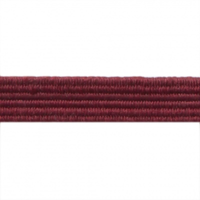 Резиновые нити с текстильным покрытием, шир. 6 мм ( упак.30 м/уп), цв.- 88-бордо - купить в Муроме. Цена: 155.22 руб.