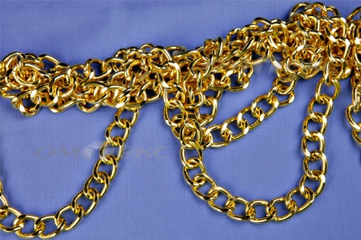Цепь металл декоративная №11 (17*13) золото (10+/-1 м)  - купить в Муроме. Цена: 1 341.87 руб.