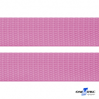 Розовый- цв.513-Текстильная лента-стропа 550 гр/м2 ,100% пэ шир.30 мм (боб.50+/-1 м) - купить в Муроме. Цена: 475.36 руб.
