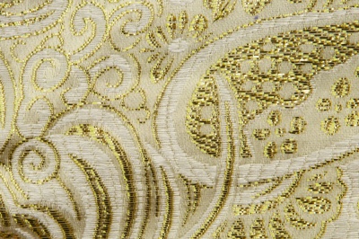 Ткань костюмная жаккард №5, 140 гр/м2, шир.150см, цвет золото - купить в Муроме. Цена 383.29 руб.