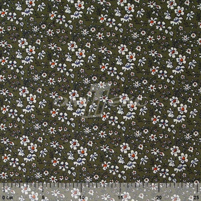 Плательная ткань "Фламенко" 11.2, 80 гр/м2, шир.150 см, принт растительный - купить в Муроме. Цена 259.21 руб.