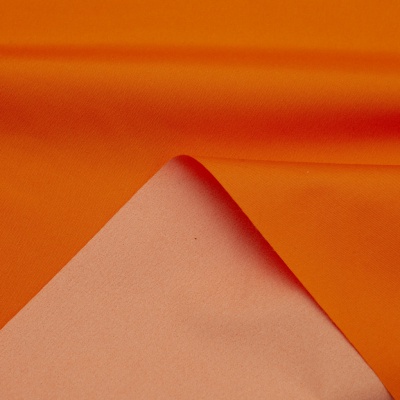 Поли понж (Дюспо) 17-1350, PU/WR, 65 гр/м2, шир.150см, цвет оранжевый - купить в Муроме. Цена 82.93 руб.