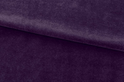 Бархат стрейч, 240 гр/м2, шир.160см, (2,4 м/кг), цвет 27/фиолет - купить в Муроме. Цена 886.02 руб.