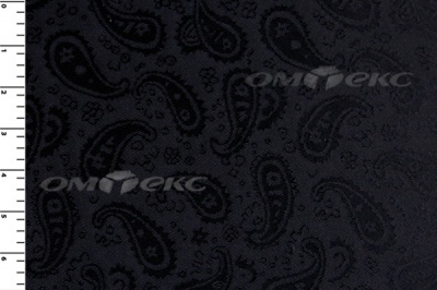 Ткань подкладочная жаккард Р14098, чёрный, 85 г/м2, шир. 150 см, 230T - купить в Муроме. Цена 166.45 руб.