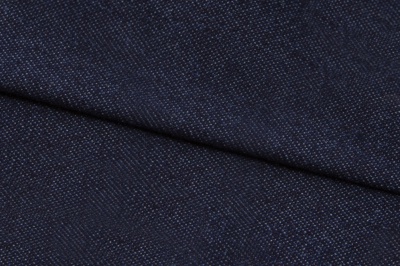 Ткань джинсовая №96, 160 гр/м2, шир.148см, цвет т.синий - купить в Муроме. Цена 350.42 руб.
