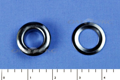 Люверсы металлические, блочка/кольцо, №5 (8 мм) упак.1000 шт- цв.никель - купить в Муроме. Цена: 392 руб.