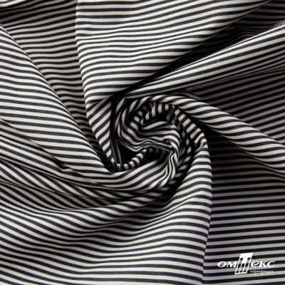 Ткань сорочечная Полоска Кенди, 115 г/м2, 58% пэ,42% хл, шир.150 см, цв.6-черный, (арт.110) - купить в Муроме. Цена 306.69 руб.