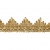 Тесьма металлизированная 0384-0240, шир. 40 мм/уп. 25+/-1 м, цвет золото - купить в Муроме. Цена: 490.74 руб.