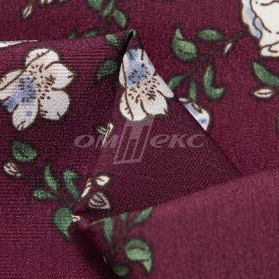 Плательная ткань "Фламенко" 3.3, 80 гр/м2, шир.150 см, принт растительный - купить в Муроме. Цена 317.46 руб.