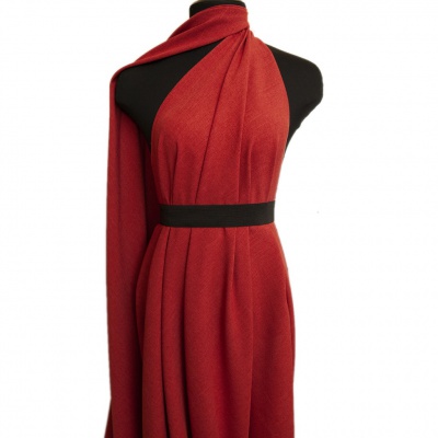 Ткань костюмная габардин "Меланж" 6121А, 172 гр/м2, шир.150см, цвет терракот - купить в Муроме. Цена 296.19 руб.