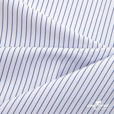 Ткань сорочечная Ронда, 115 г/м2, 58% пэ,42% хл, шир.150 см, цв.4-синяя, (арт.114) - купить в Муроме. Цена 306.69 руб.