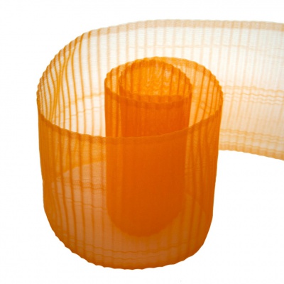 Лента капроновая "Гофре", шир. 110 мм/уп. 50 м, цвет оранжевый - купить в Муроме. Цена: 26.93 руб.