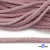 Шнур плетеный d-6 мм круглый, 70% хлопок 30% полиэстер, уп.90+/-1 м, цв.1087-розовый - купить в Муроме. Цена: 588 руб.