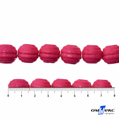 0309-Бусины деревянные "ОмТекс", 16 мм, упак.50+/-3шт, цв.023-розовый - купить в Муроме. Цена: 62.22 руб.