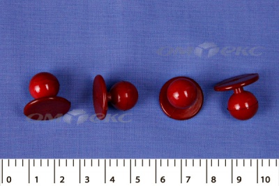 Пуговица поварская "Пукля", 10 мм, цвет красный - купить в Муроме. Цена: 2.28 руб.