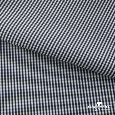 Ткань сорочечная Клетка Виши, 115 г/м2, 58% пэ,42% хл, шир.150 см, цв.6-черный, (арт.111) - купить в Муроме. Цена 306.69 руб.