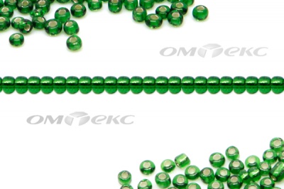 Бисер (SL) 11/0 ( упак.100 гр) цв.27В - зелёный - купить в Муроме. Цена: 53.34 руб.