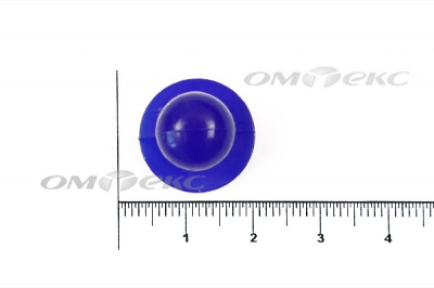 Пуговица поварская "Пукля", 10 мм, цвет синий - купить в Муроме. Цена: 5.66 руб.