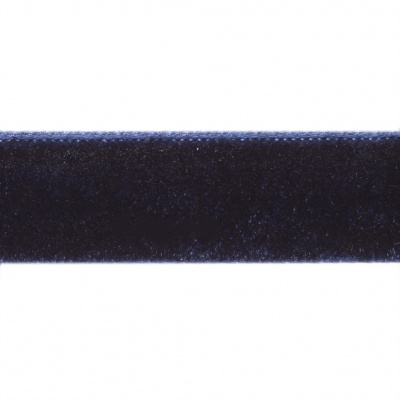 Лента бархатная нейлон, шир.12 мм, (упак. 45,7м), цв.180-т.синий - купить в Муроме. Цена: 411.60 руб.