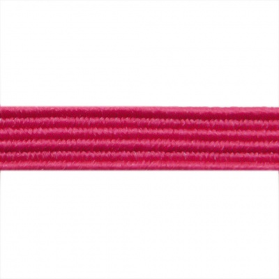 Резиновые нити с текстильным покрытием, шир. 6 мм ( упак.30 м/уп), цв.- 84-фуксия - купить в Муроме. Цена: 155.22 руб.