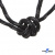 Шнурки #3-10, круглые с наполнителем 130 см, светоотражающие, цв.-чёрный - купить в Муроме. Цена: 75.38 руб.