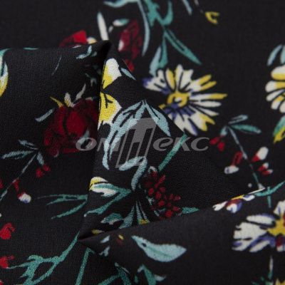 Плательная ткань "Фламенко" 6.2, 80 гр/м2, шир.150 см, принт растительный - купить в Муроме. Цена 239.03 руб.