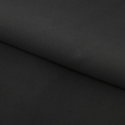 Костюмная ткань "Элис", 220 гр/м2, шир.150 см, цвет чёрный - купить в Муроме. Цена 308 руб.