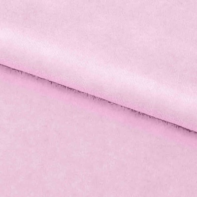 Велюр JS LIGHT 1, 220 гр/м2, шир.150 см, (3,3 м/кг), цвет бл.розовый - купить в Муроме. Цена 1 055.34 руб.