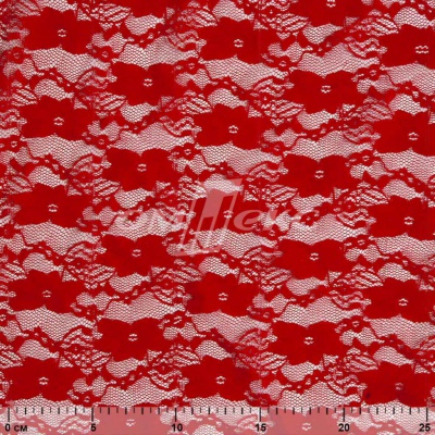 Кружевное полотно стрейч 15A61/RED, 100 гр/м2, шир.150см - купить в Муроме. Цена 1 597.08 руб.