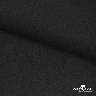 Трикотажное полотно "Монне" 100% полиэстр, 152см, 350 г/м2, чёрный, м - купить в Муроме. Цена 385 руб.