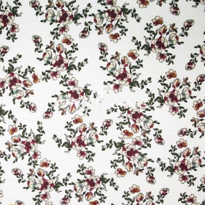 Плательная ткань "Фламенко" 23.1, 80 гр/м2, шир.150 см, принт растительный - купить в Муроме. Цена 264.56 руб.